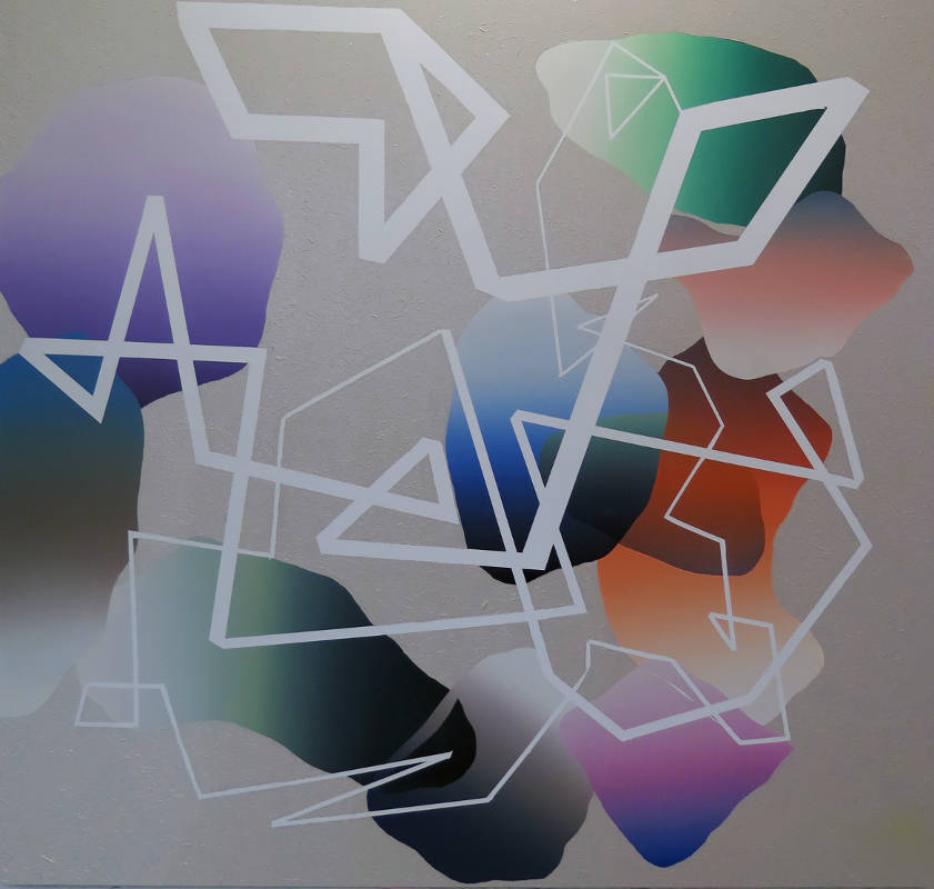 Bernard Gilbert - 2015 - Number 224 B - Huile sur bois, 170 x 180 cm
