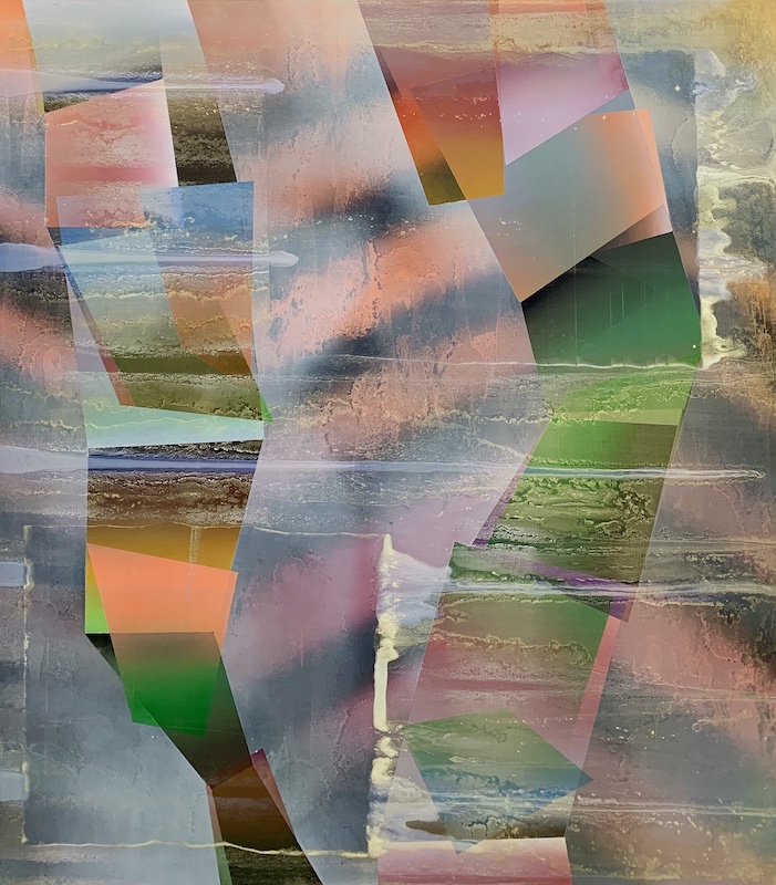 Bernard Gilbert - 2019 - Number 326 - Huile sur bois, 100 x 90 cm
