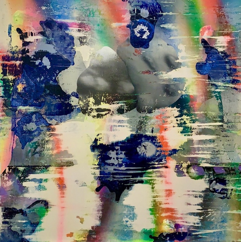 Bernard Gilbert - 2020 - Number 373 - Huile sur bois, 101 x 100 cm
