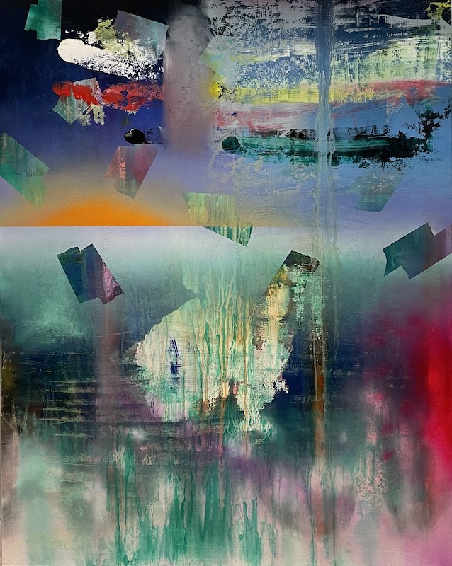 Bernard Gilbert - 2022 - Number 438 - Huile sur bois, 120 x 95 cm